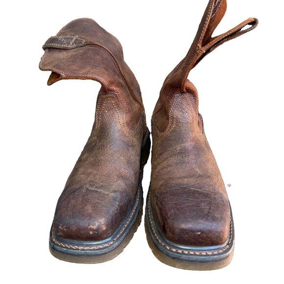 Ariat Rambler Western Boot Brown F2413-11 Leather Square Toe Western Boots 9.5D main image 5